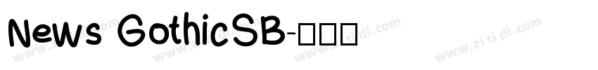 News GothicSB字体转换